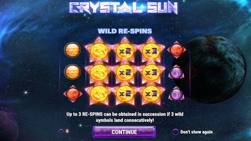 crystal sun slot rules