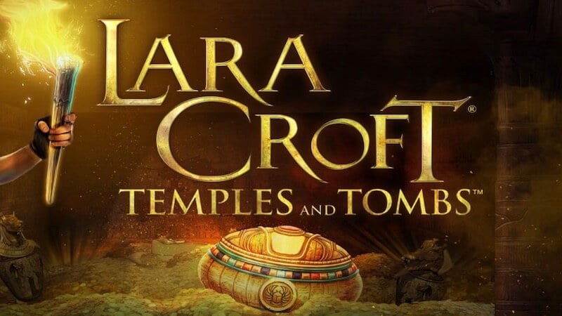 lara croft temples and tombs slot logo