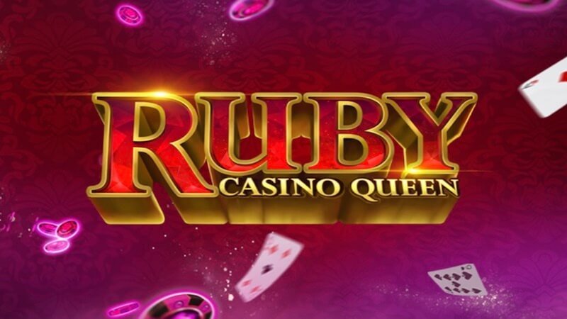 ruby casino queen slot logo