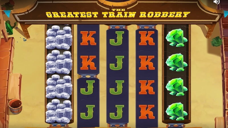 the greatest train robbery slot gameplay