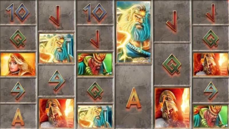 gods of olympus megaways slot gameplay