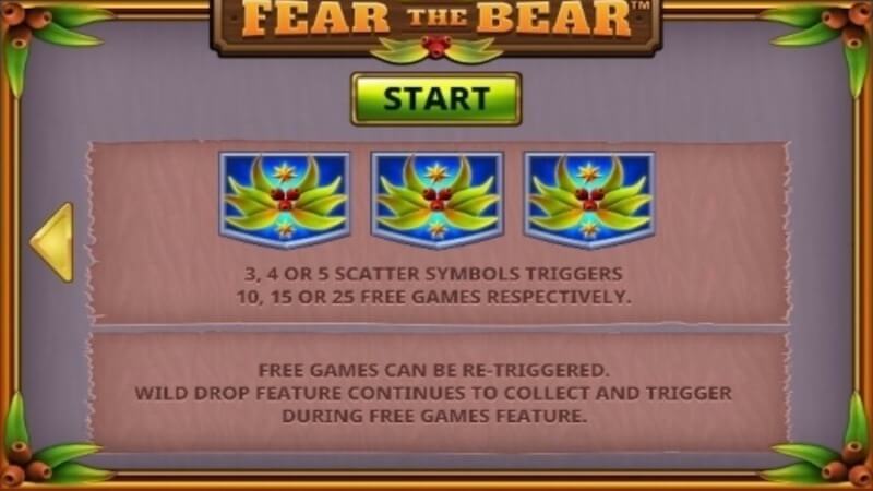 fear the bear slot rules