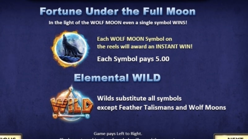 wolf moon rising slot rules