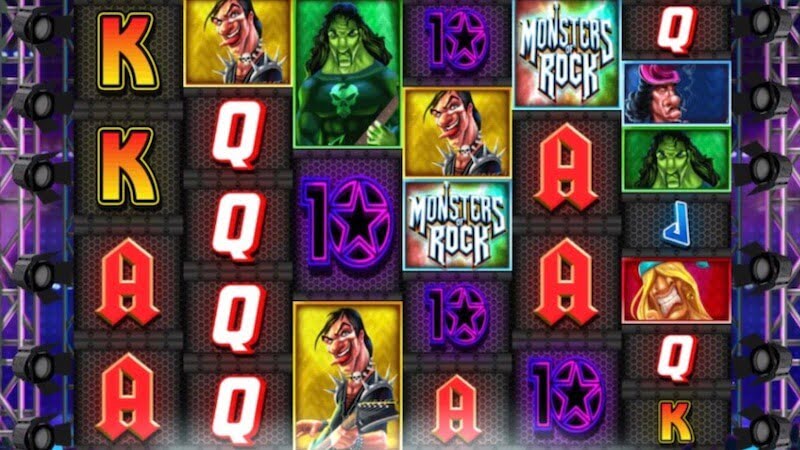 monsters of rock slot gameplay
