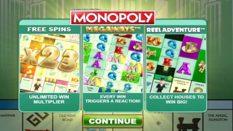 monopoly megaways article rules