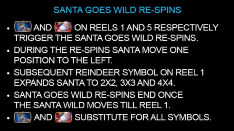 santa goes wild slot rules