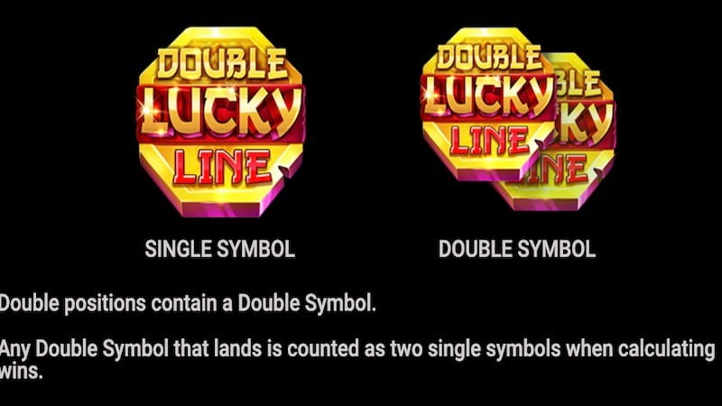 double lucky line slot rules