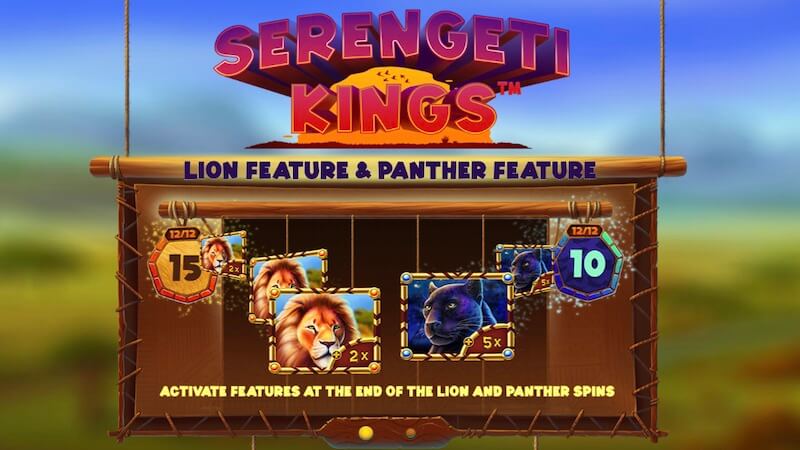 serengeti kings slot rules