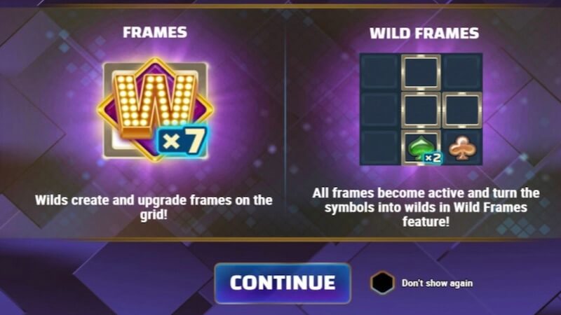 wild frames slot rules