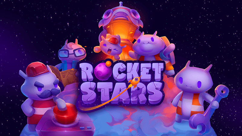 rocket stars slot logo