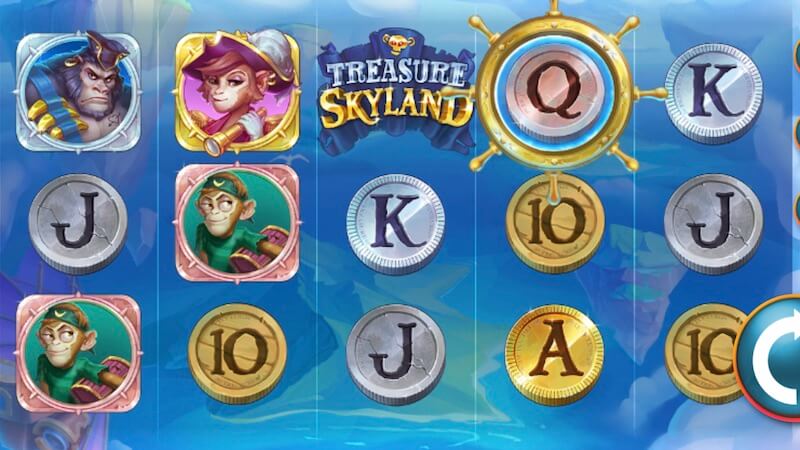 treasure skyland slot gameplay
