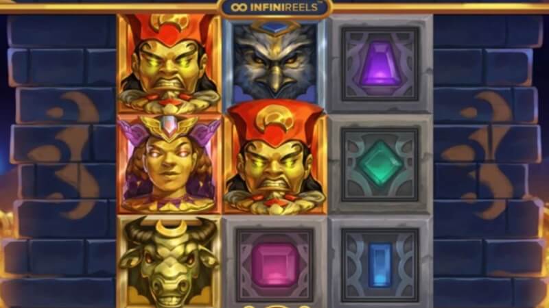 gods of gold infinireel slot gameplay