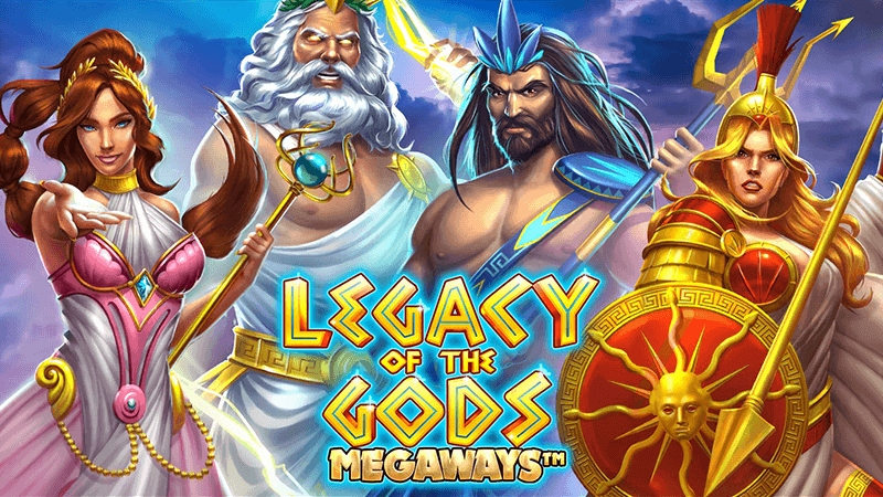 legacy of the gods megaways slot logo