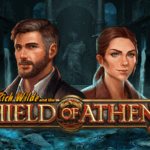 rich wilde and the shield of athena slot logo