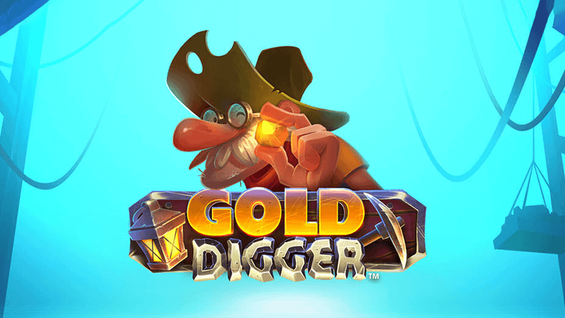 gold digger slot logo