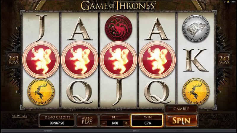 game of thrones 243 ways slot