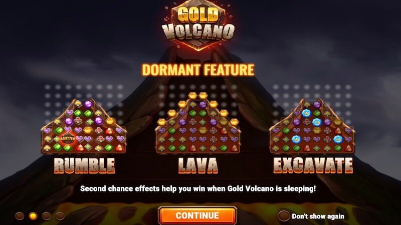 gold volcano slot rules