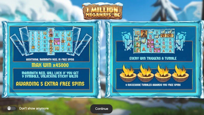 1 million megaways bc slot rules