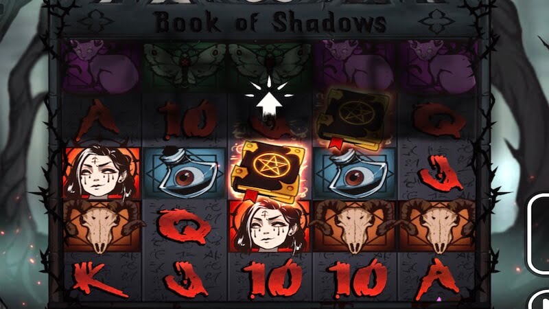 book of shadows slot gameplay