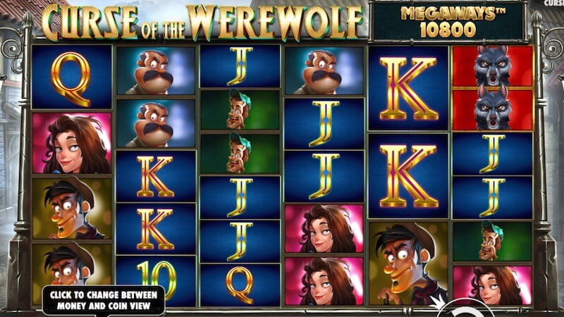 curse of the werewolf slot gameplay