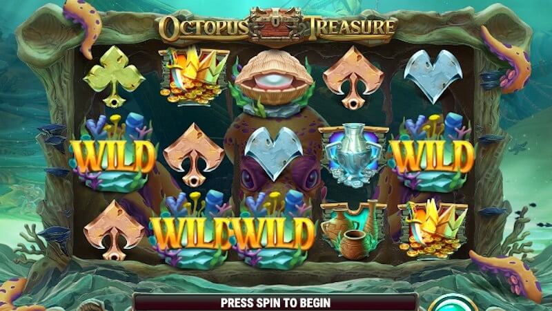 octopus treasure slot gameplay