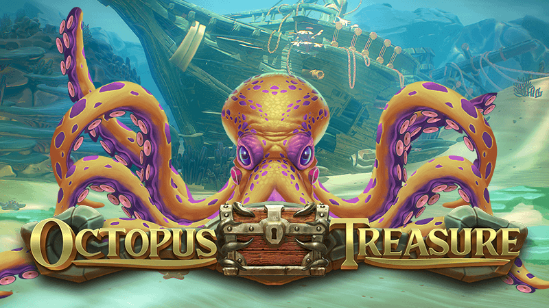 octopus treasure slot logo