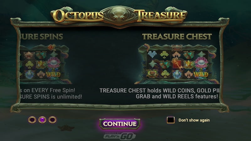 octopus treasure slot rules