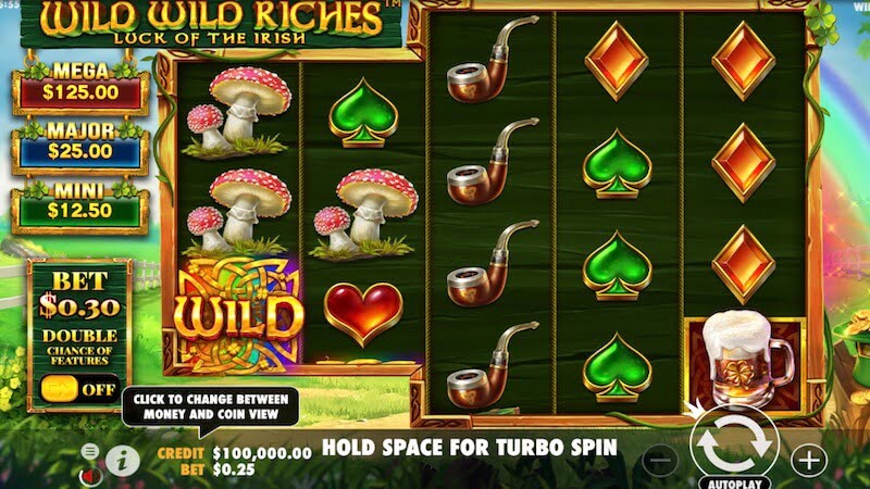 wild wild riches slot gameplay