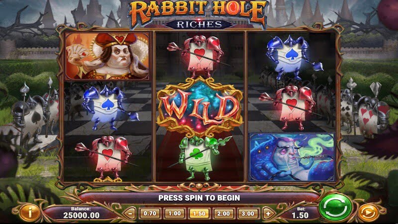 rabbit hole riches slot gaemplay