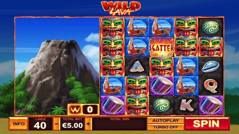 wild lava slot gameplay