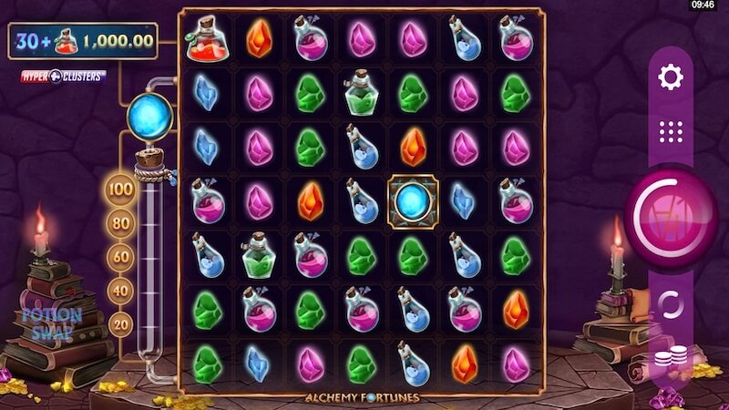 alchemy fortunes slot gameplay