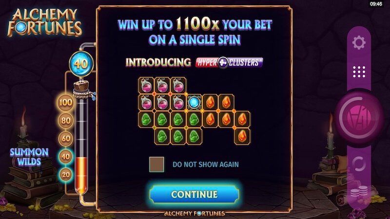 alchemy fortunes slot rules