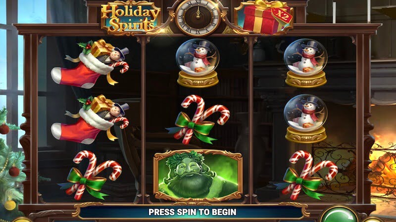 holiday spirits slot gameplay