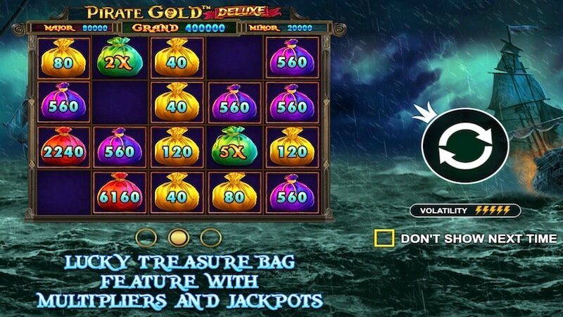 pirate gold deluxe slot rules