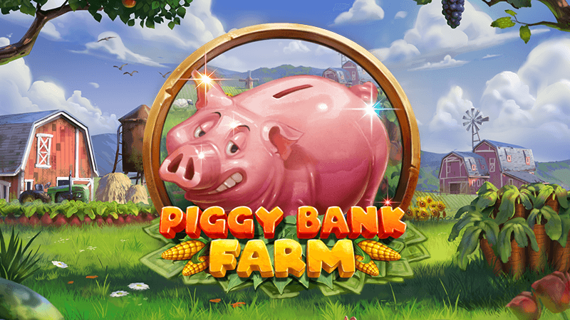 piggy bank farm slot logo