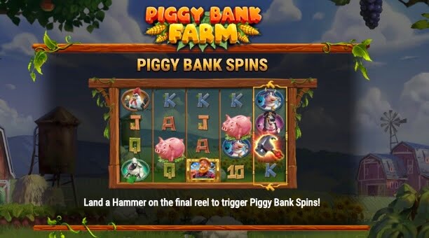 piggy bank farm slot rules