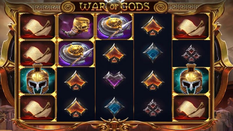 war of gods slot gameplay