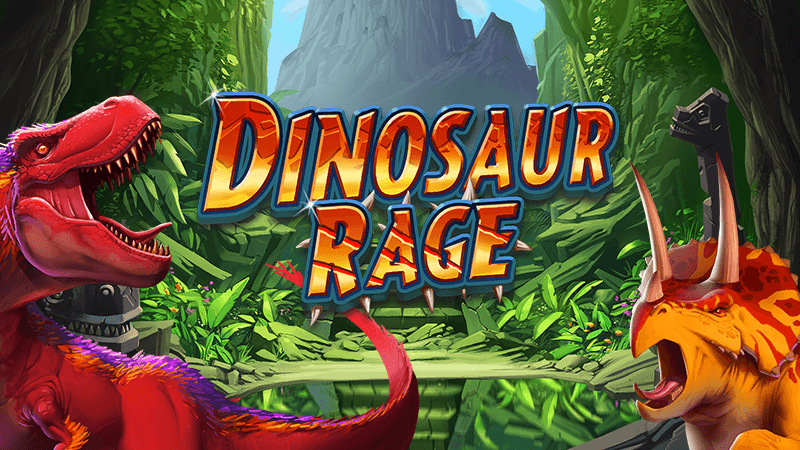 dinosaur rage slot logo