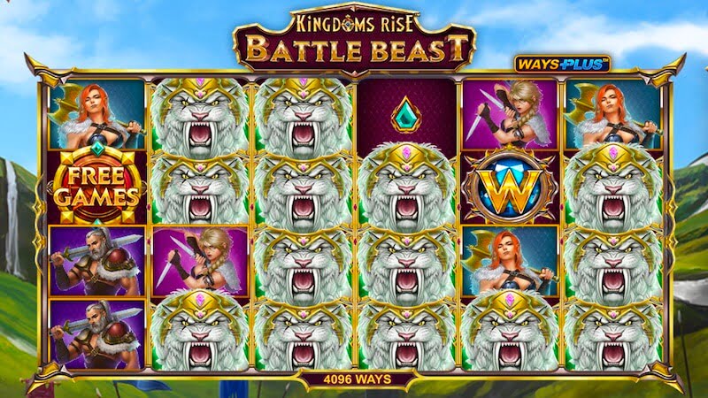 kingdoms rise slot gameplay