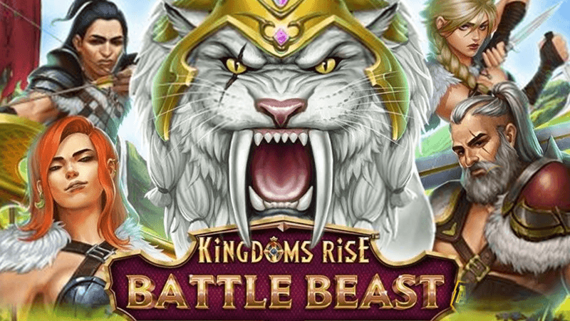 kingdoms rise slot logo