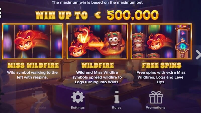 miss wildfire slot rules