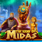 the hand of midas slot logo