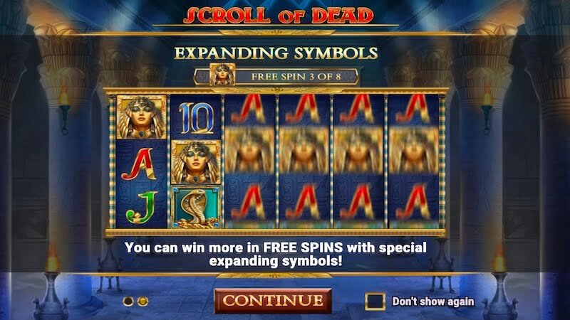 scroll of dead slot rules