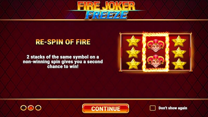 fire joker freeze slot rules