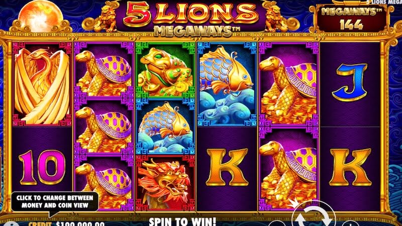 5 lions megaways slot gameplay