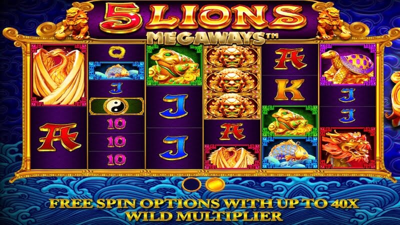 5 lions megaways slot rules