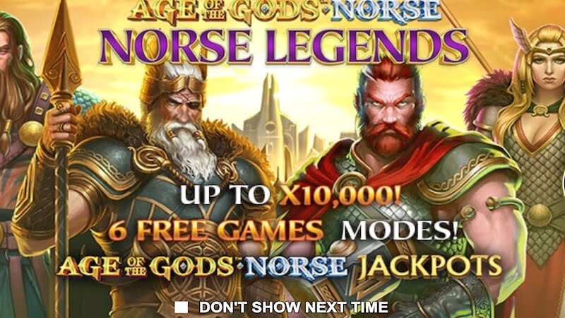 norse legends slot rules