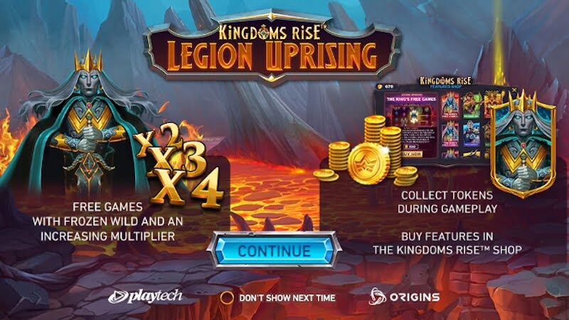 kingdoms rise legion uprising slot rules