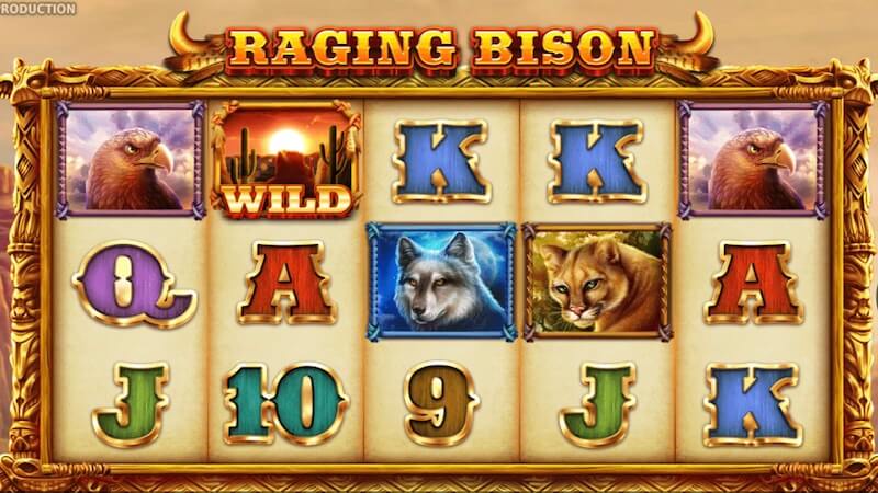 raging bison slot gameplay
