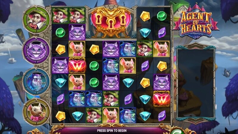 agent of hearts slot gameplay